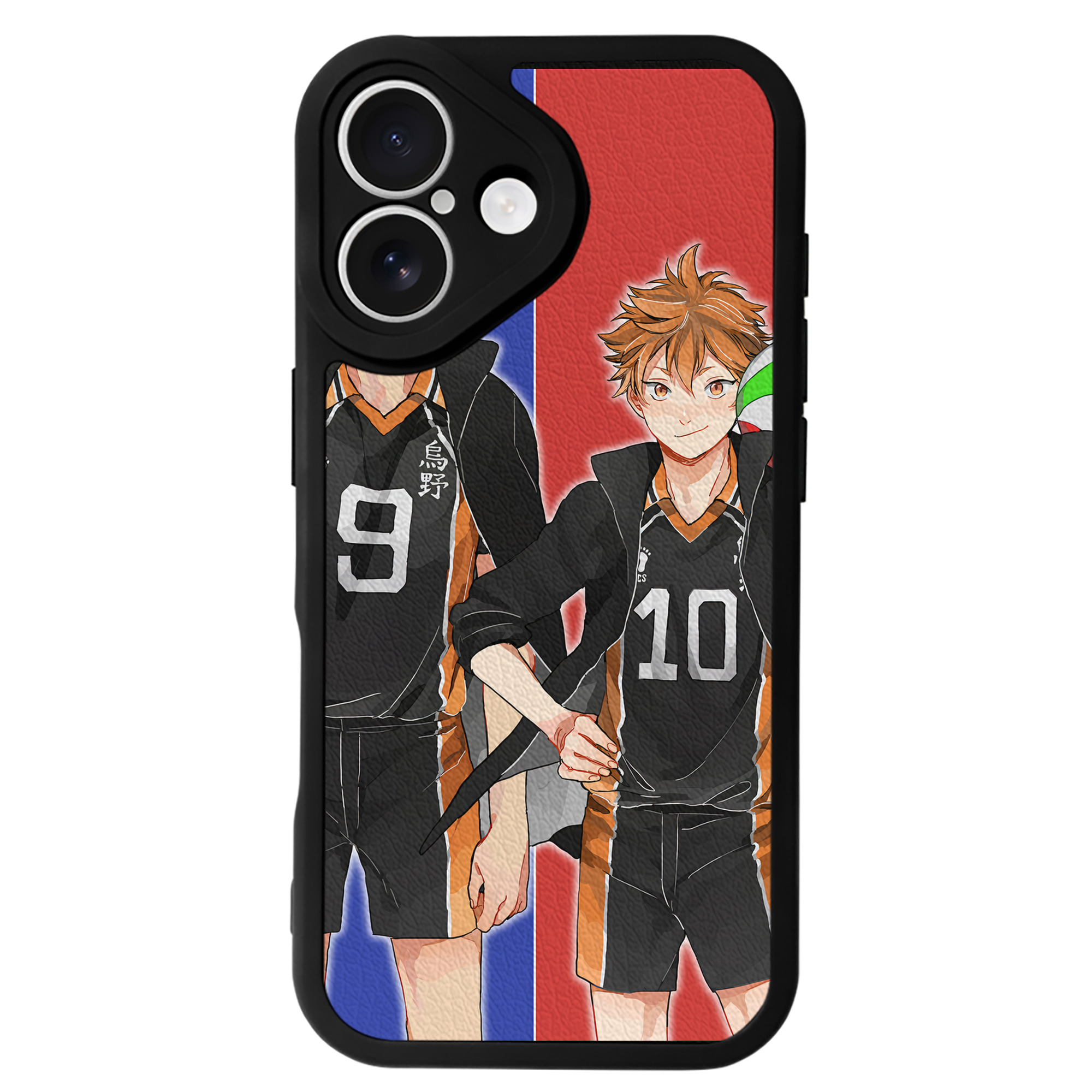 （画像用） ハイキュー!! Haikyu!! 【iPhone 16シリーズ対応】シリコンスマホケース（レザー調） 材質：シリコン